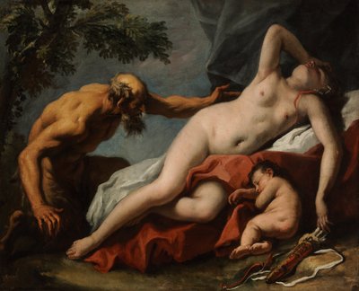 Venus and Satyr by Sebastiano Ricci